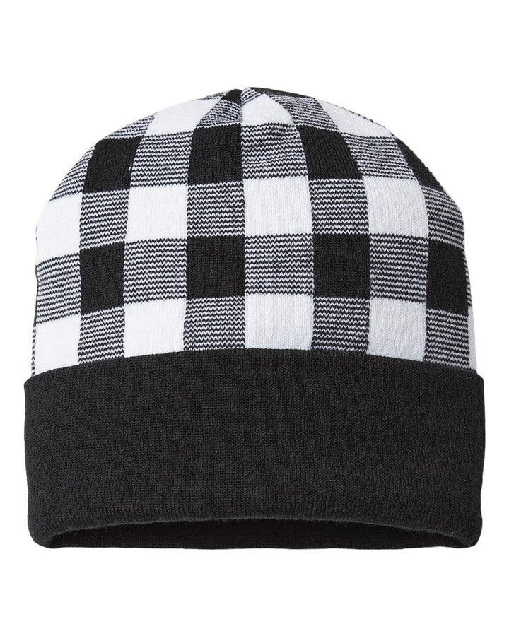 CAP AMERICA - USA-Made Plaid Beanie - RKP12