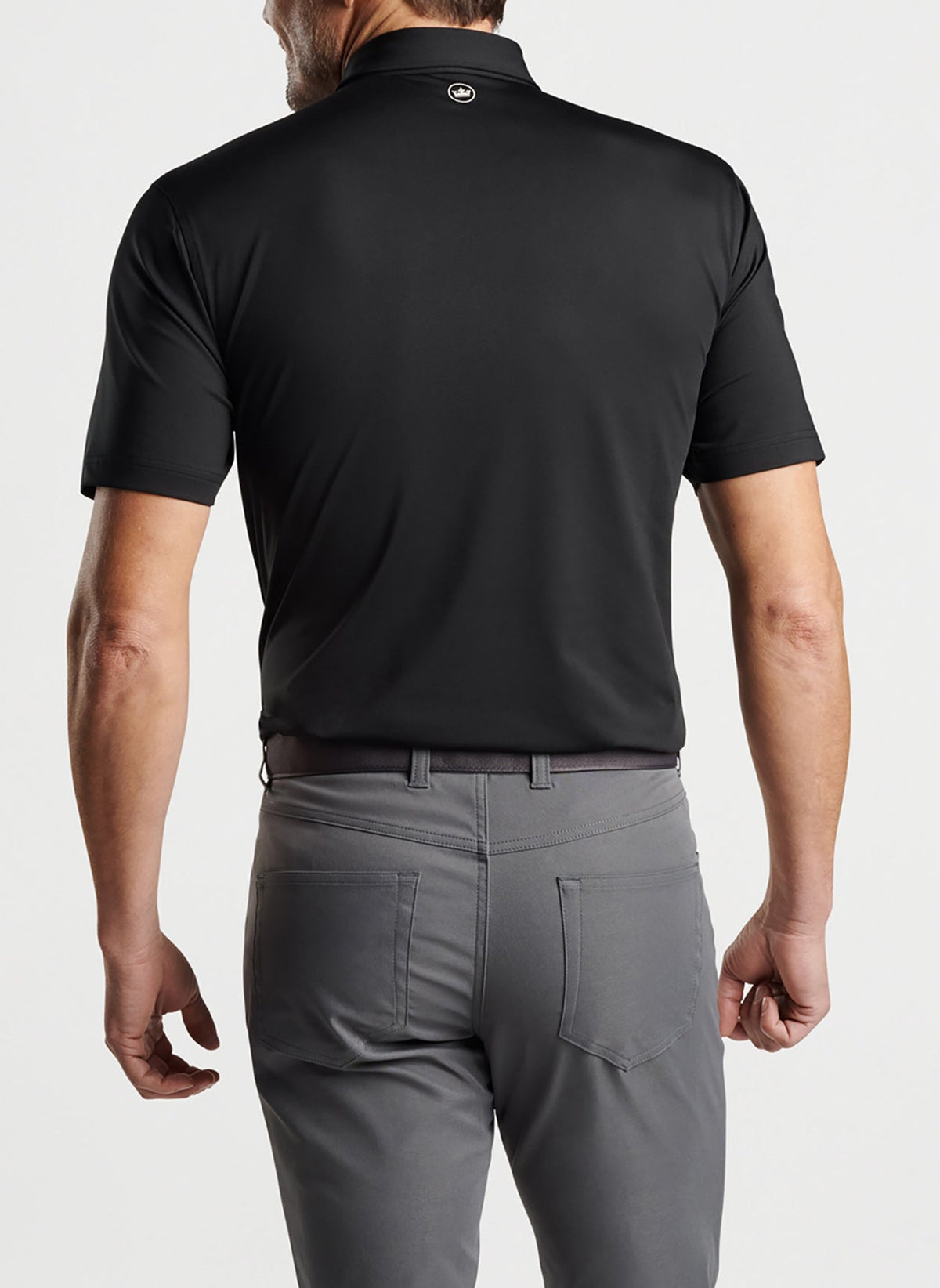 Peter Millar Men's Solid Performance Polo - Self Collar