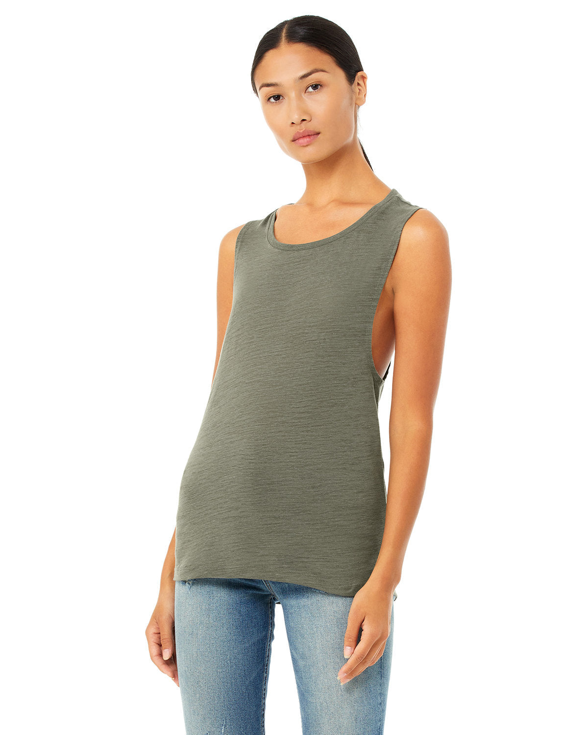 B8803 Bella + Canvas Ladies' Flowy Scoop Muscle Tank S-2XL