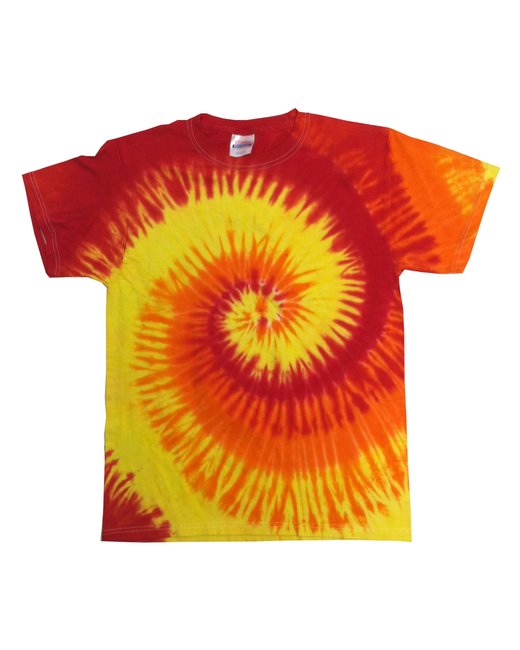 CD100Y Tie-Dye Youth 5.4 oz. 100% Cotton T-Shirt. XS - L