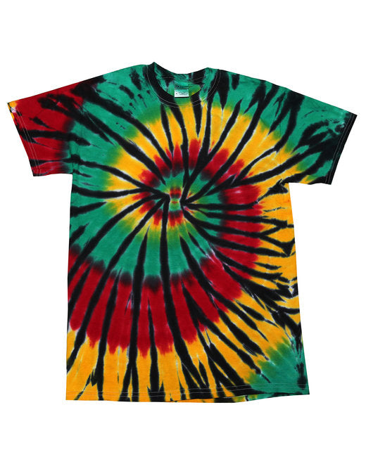 CD100Y Tie-Dye Youth 5.4 oz. 100% Cotton T-Shirt. XS - L