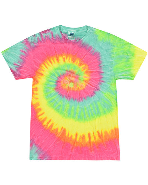 CD100Y Tie-Dye Youth 5.4 oz. 100% Cotton T-Shirt. XS - L