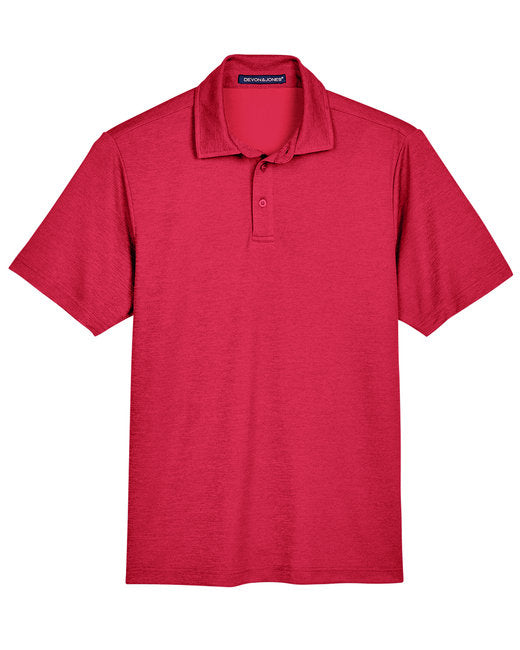 DG22 Devon & Jones CrownLux Performance® Men's Address Melange Polo