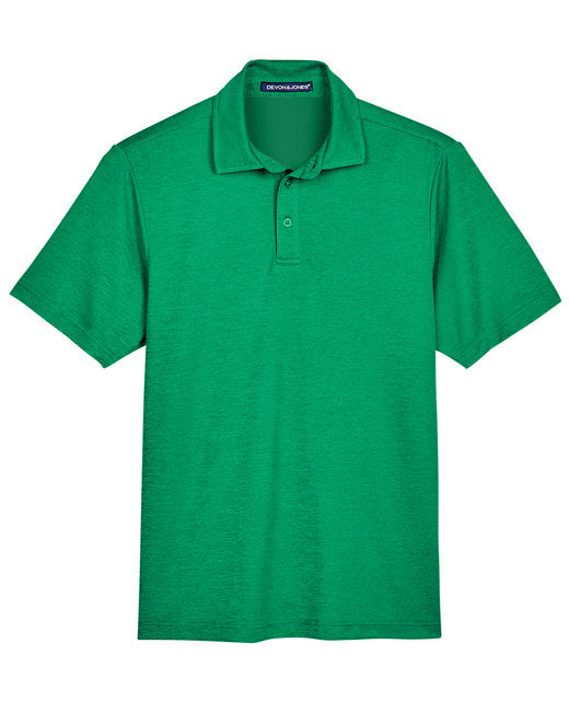 DG22 Devon & Jones CrownLux Performance® Men's Address Melange Polo