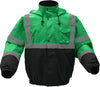 NON- ANSI MULTI COLOR WATERPROOF BOMBER JACKET WITH BLACK BOTTOM